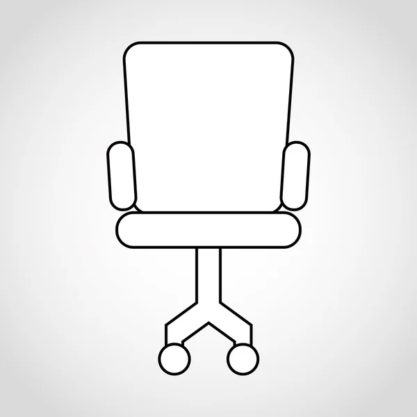 Chair office design — Stock Vector