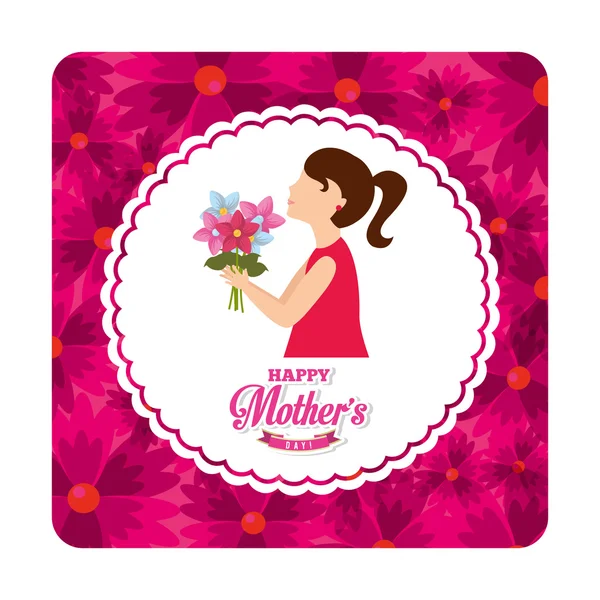 Mothers day design — Stock Vector