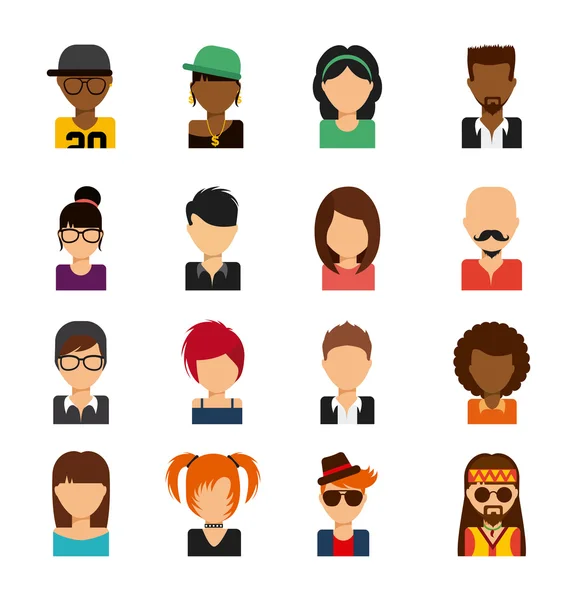 Person avatars — Stock Vector