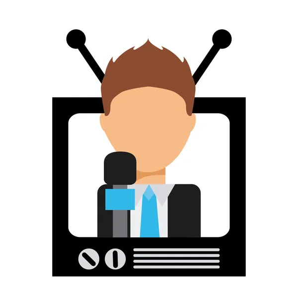 Icono de TV — Vector de stock