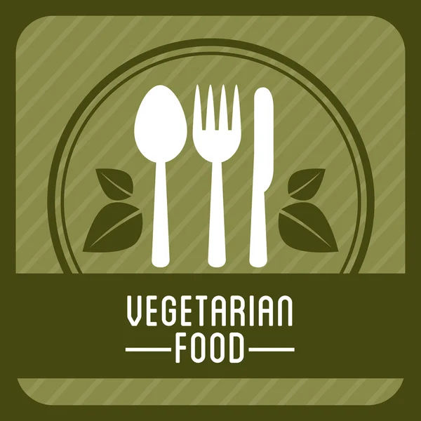 Nourriture végétarienne — Image vectorielle
