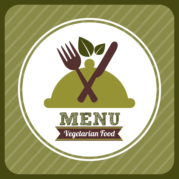 Vegetarisch voedsel — Stockvector