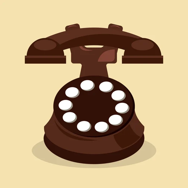 Retro telephone — Stock Vector