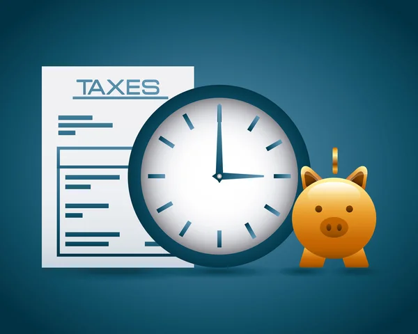 Concept d'impôts — Image vectorielle