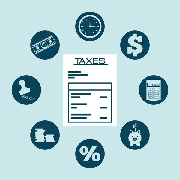 Концепція податки — стоковий вектор