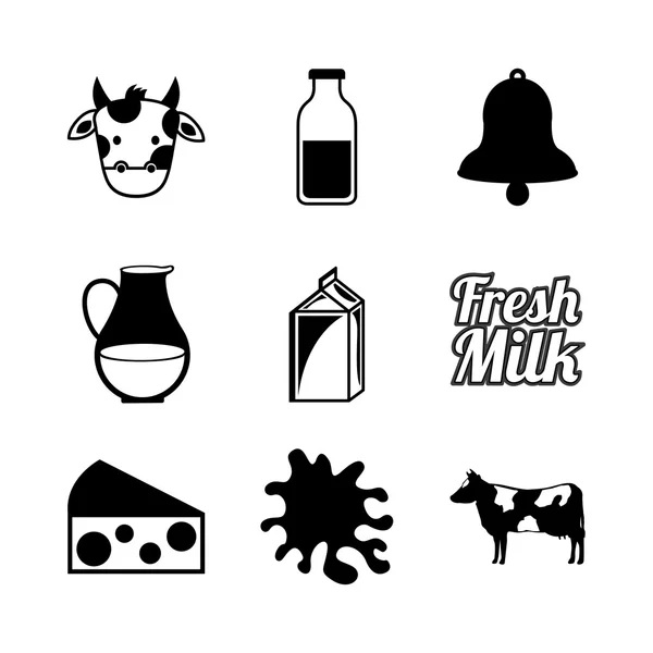 Fres milk — Stock Vector