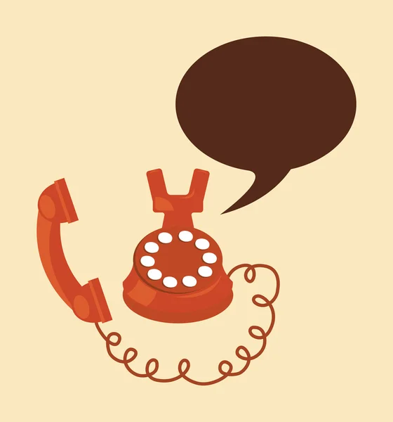 Téléphone rétro — Image vectorielle