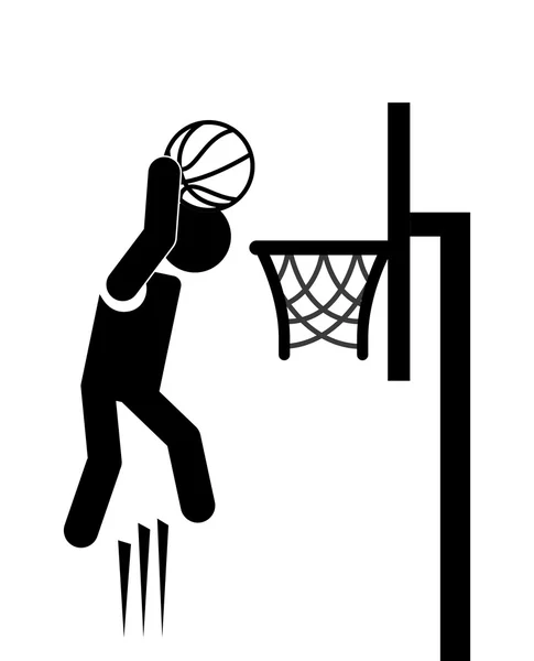 Баскетбольный спорт — стоковый вектор