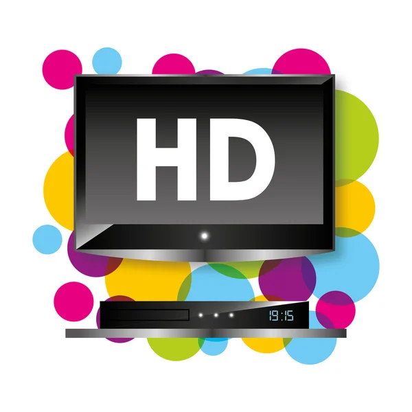 Telewizor HD — Wektor stockowy
