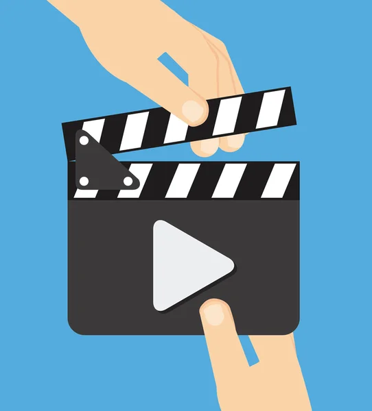 Video klepel — Stockvector