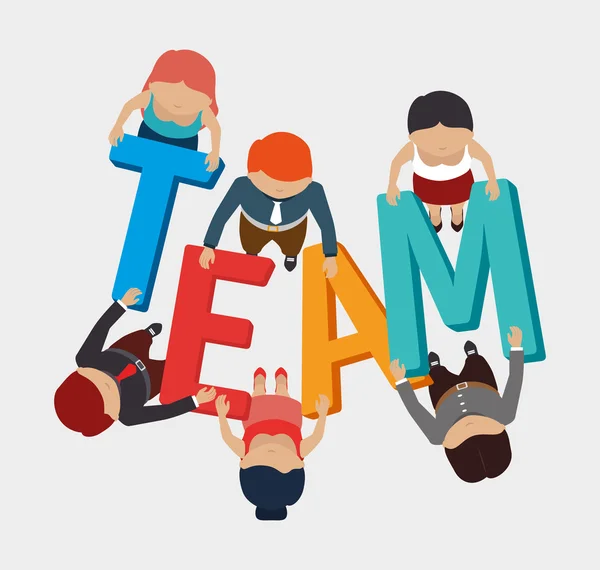 Teamwork design. — Stock Vector