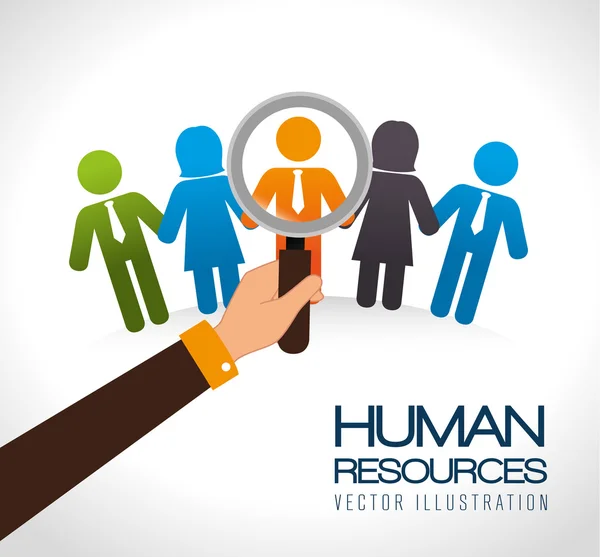 Diseño de recursos humanos . — Vector de stock