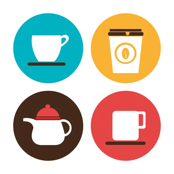 Koffie ontwerp, vectorillustratie. — Stockvector