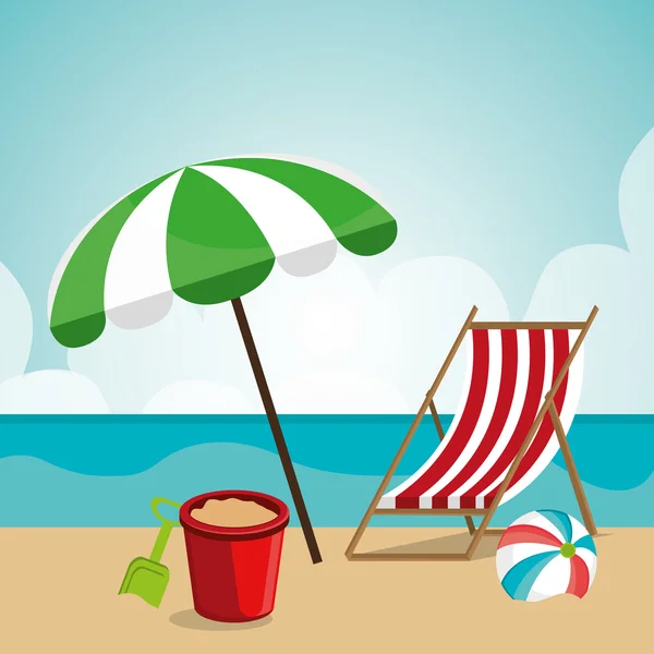Design d'été . — Image vectorielle