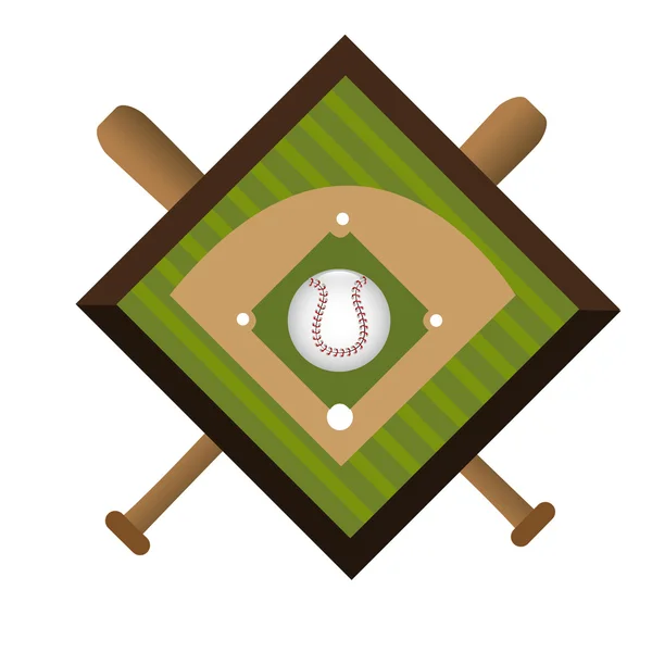 Design baseball . — Vettoriale Stock