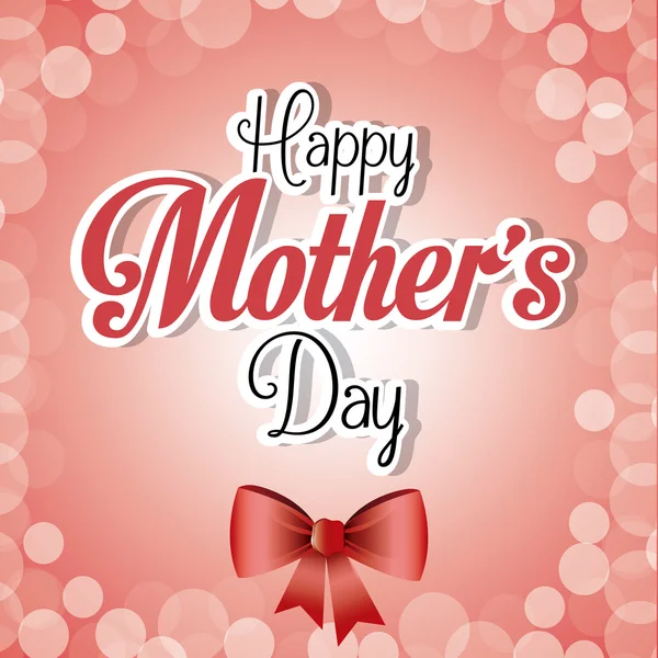 Happy Mothers Day disegno della carta . — Vettoriale Stock