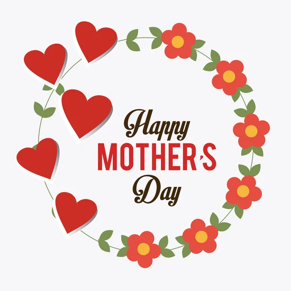 Projeto de cartão Feliz Dia das Mães . —  Vetores de Stock