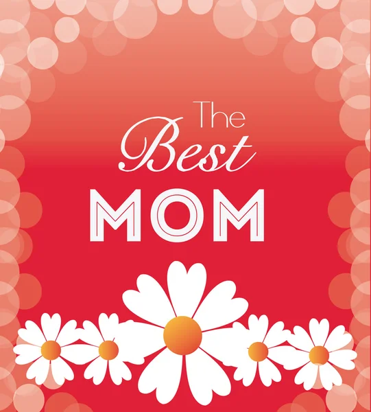 Happy mothers day card design. — Stock Vector