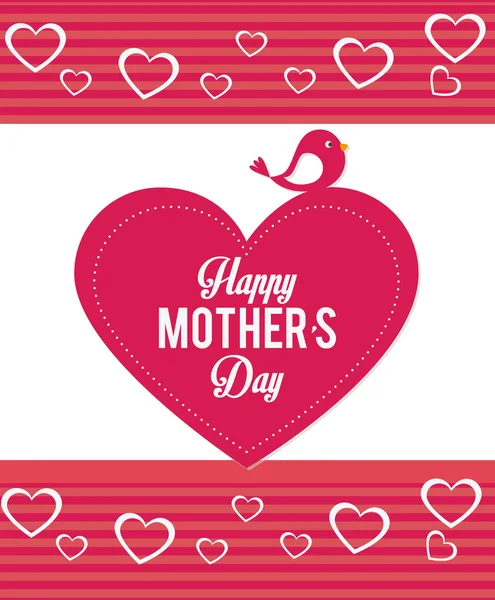 Happy Mothers Day disegno della carta . — Vettoriale Stock