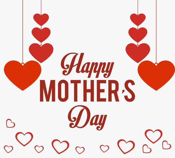 Happy Mothers Day disegno della carta . — Vettoriale Stock