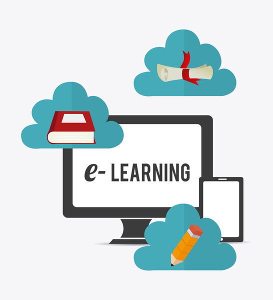 E- learning design illustration