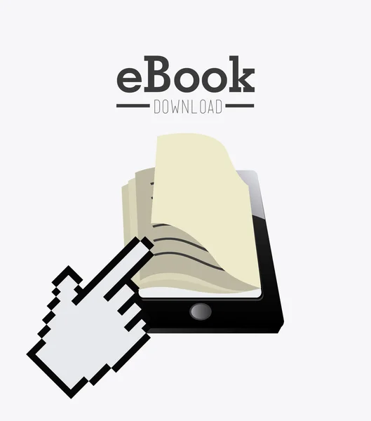 Ebook design illusztráció — Stock Vector