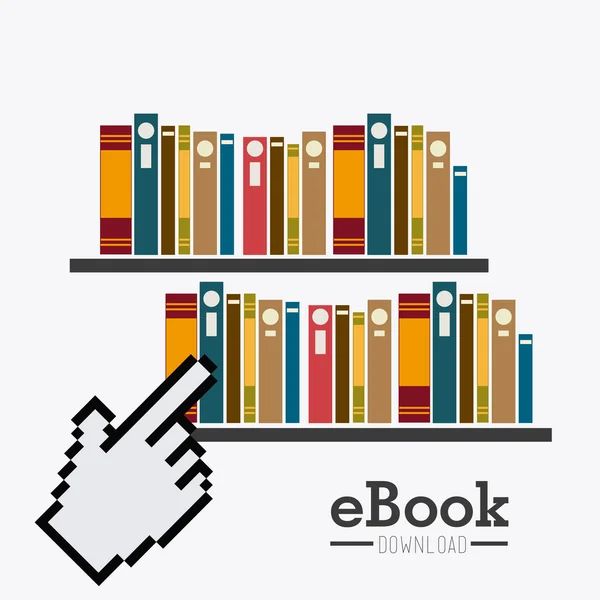 Ilustração de design de Ebook — Vetor de Stock