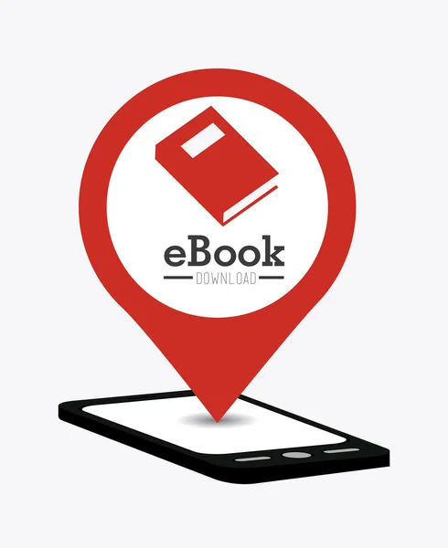 Ilustração de design de Ebook — Vetor de Stock