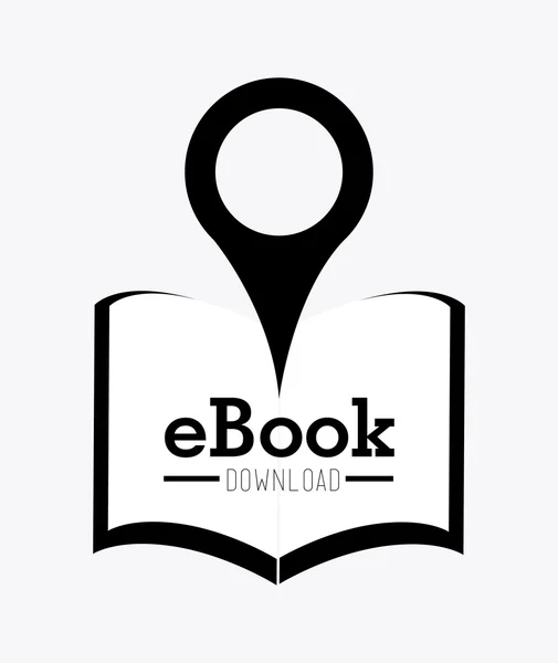 Ilustração de design de Ebook —  Vetores de Stock