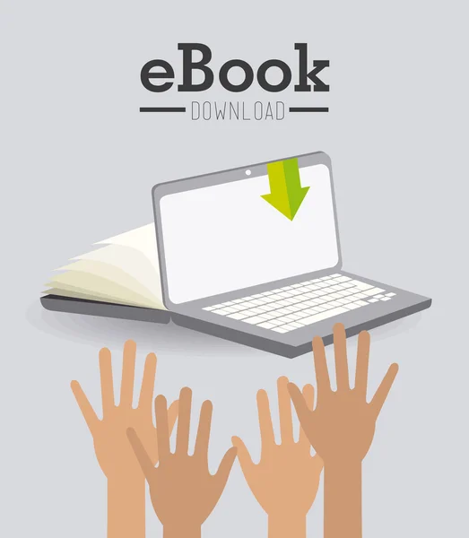 EBook design illustration — Stock vektor