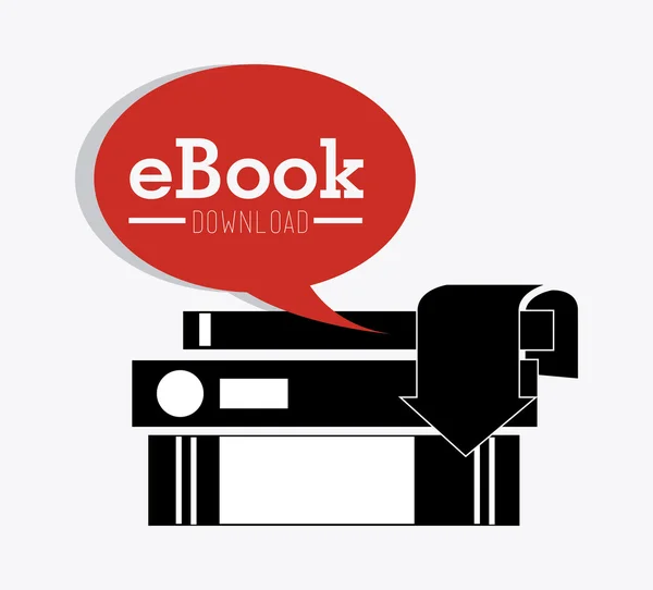 EBook návrh ilustrace — Stockový vektor