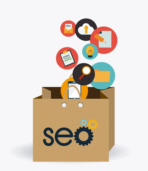 Illustration de conception SEO — Image vectorielle