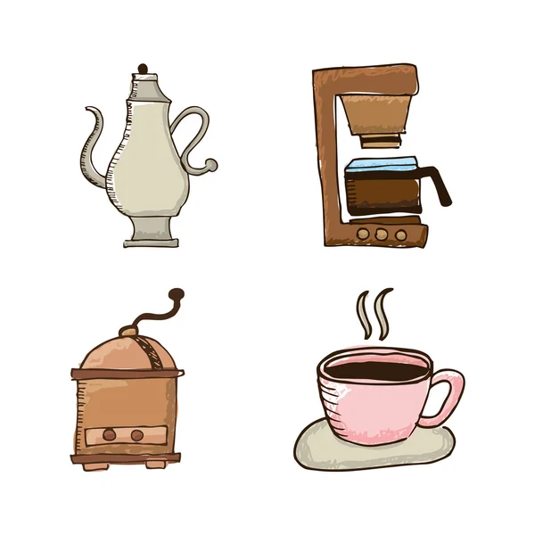 Hora del café — Vector de stock