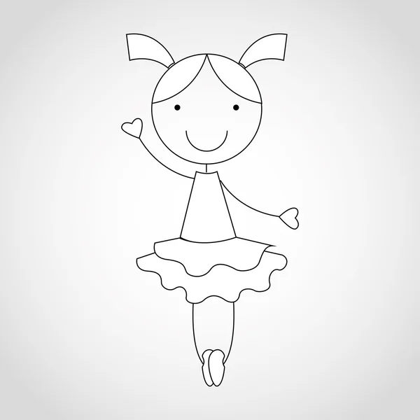 Dibujo infantil — Vector de stock