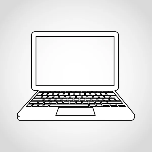 Laptop-Symbol — Stockvektor
