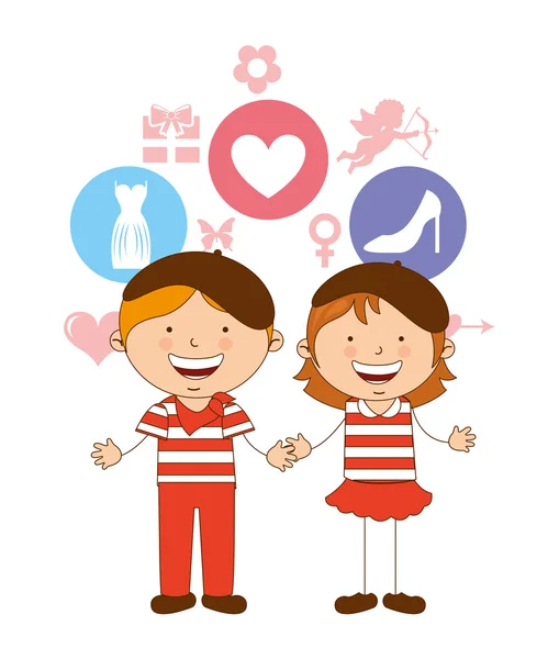 Cute children — Stock Vector