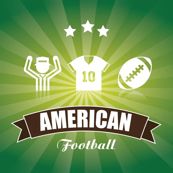 American football — Stock Vector