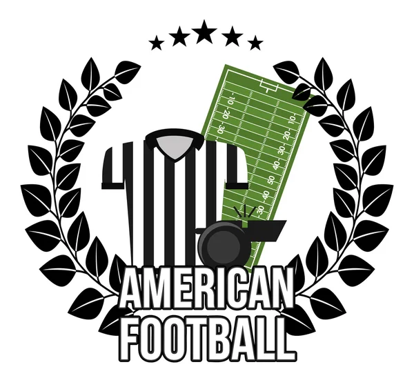 Amerikanischer Fußball — Stockvektor