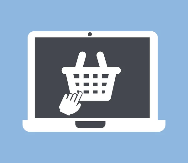 Nakupování online — Stockový vektor