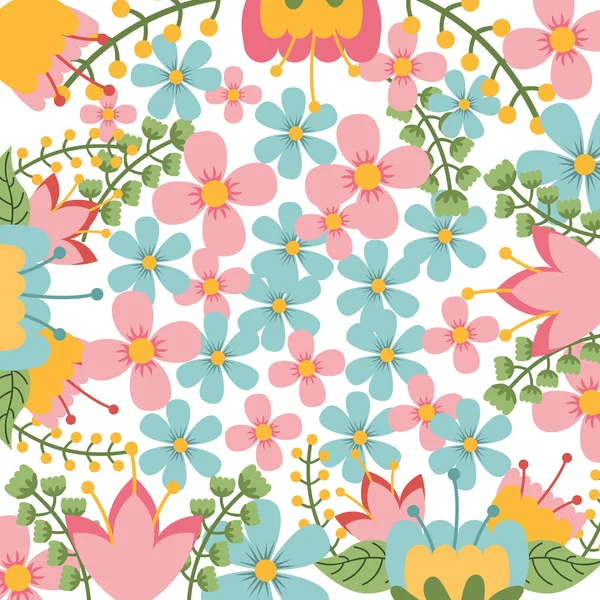 Fondo floral — Archivo Imágenes Vectoriales