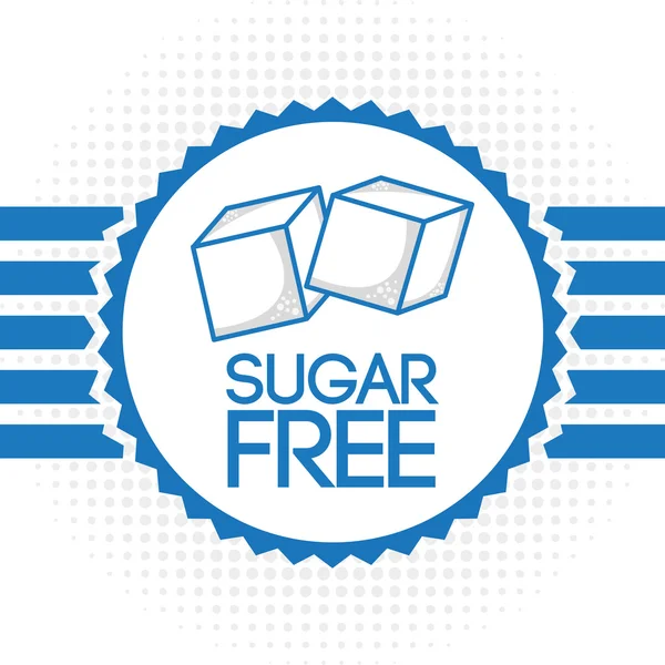 설탕 이 없음 — 스톡 벡터