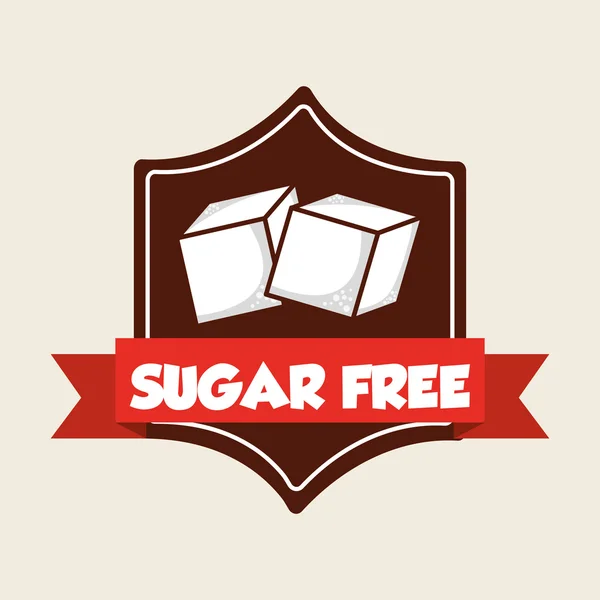 Senza zucchero — Vettoriale Stock