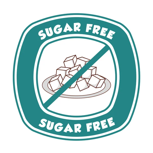 Без сахара — стоковый вектор