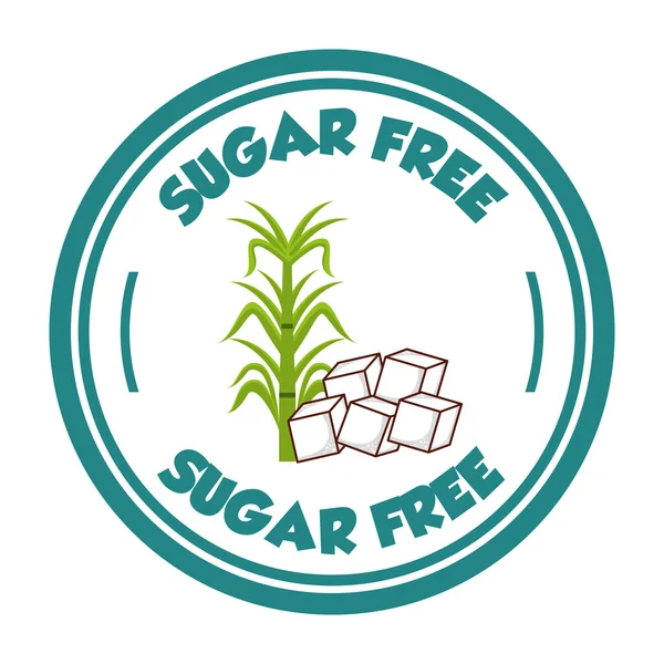 설탕 이 없음 — 스톡 벡터