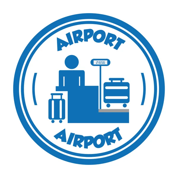 Port lotniczy znaki — Wektor stockowy