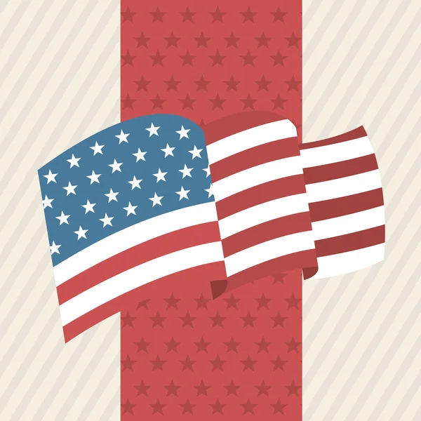 USA vlag — Stockvector