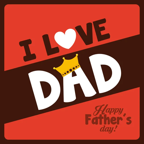 Happy fathers day — Stock Vector