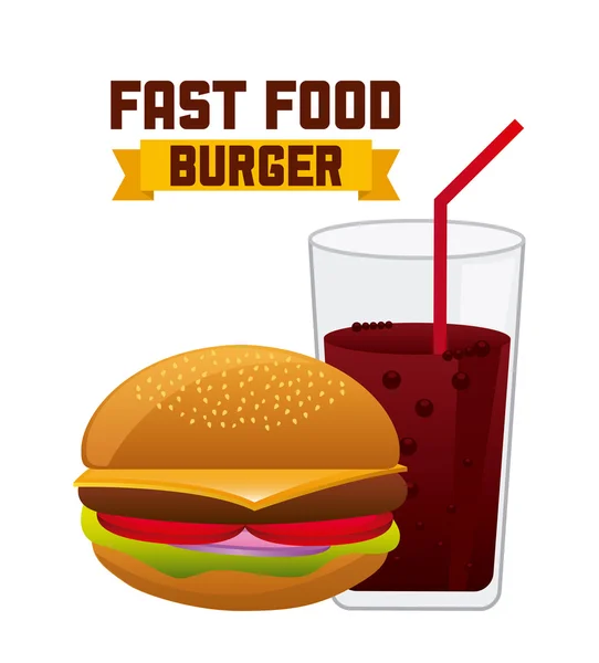 Fast food — Stok Vektör