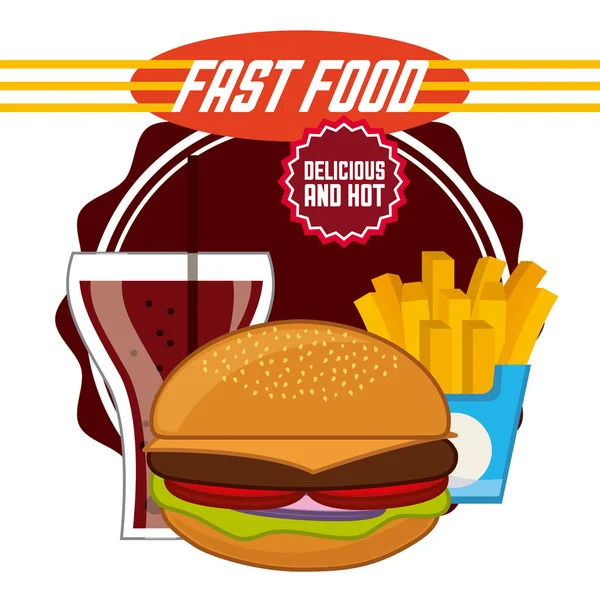 Fast food — Vettoriale Stock