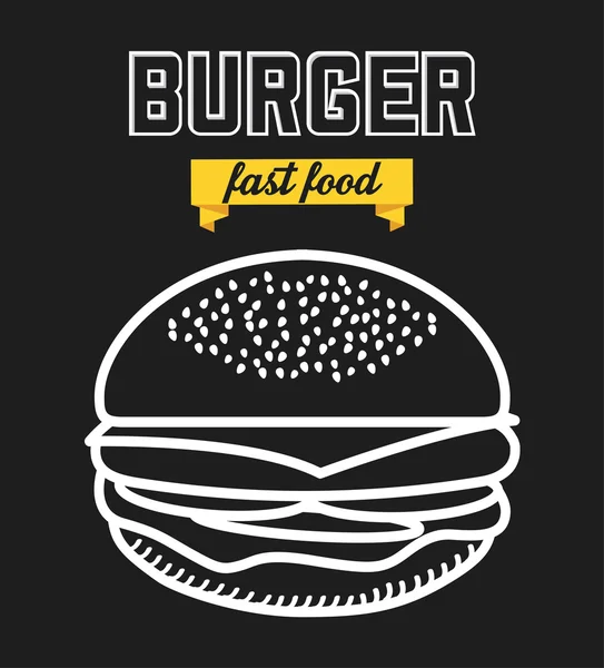 Fast-Food — Vetor de Stock